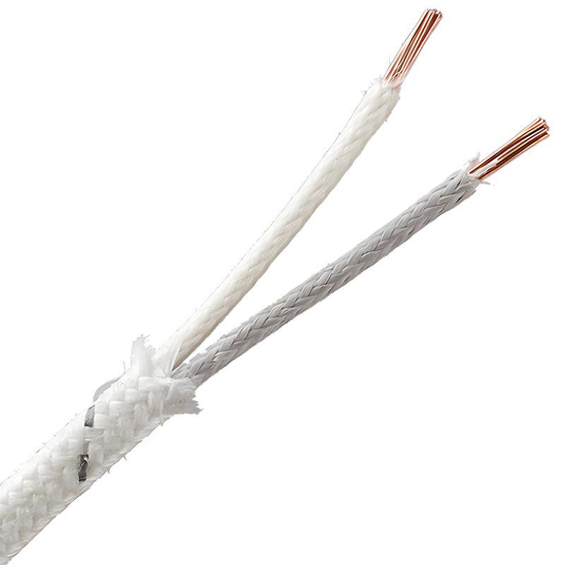 Single-core NC flat fibreglass filum thermocouple
